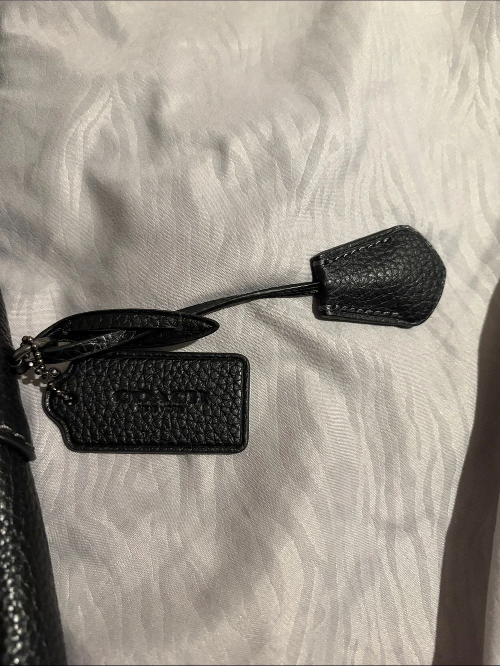 Coach Black Pebbled Leather Shoulder Bag